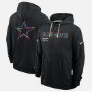 Men's Dallas Cowboys 2025 Crucial Catch Sideline Standard Hoodie Black Christmas Gift