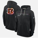 Men's Cincinnati Bengals 2025 Crucial Catch Sideline Standard Hoodie Black Christmas Gift