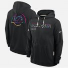 Men's Los Angeles Rams 2025 Crucial Catch Sideline Standard Hoodie Black Christmas Gift