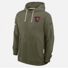 Men's Tampa Bay Buccaneers 2025 Salute to Service Sideline Standard Issue Hoodie Olive Gift