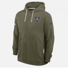 Men's Las Vegas Raiders 2025 Salute to Service Sideline Standard Issue Hoodie Olive Gift