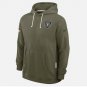 Men's Las Vegas Raiders 2025 Salute to Service Sideline Standard Issue Hoodie Olive Gift