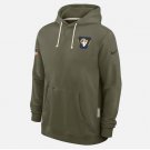 Men's Los Angeles Rams 2025 Salute to Service Sideline Standard Issue Hoodie Olive Gift