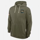 Men's Jacksonville Jaguars 2025 Salute to Service Sideline Standard Issue Hoodie Olive Gift