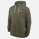 Men's Kansas City Chiefs 2025 Salute to Service Sideline Standard Issue Hoodie Olive Gift