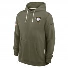 Men's Pittsburgh Steelers 2025 Salute to Service Sideline Standard Issue Hoodie Olive Gift