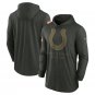 Men's Indianapolis Colts 2025 Salute to Service Sideline Lightweight Hooded Pullover Forest Green