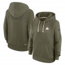 Pittsburgh Steelers Women's 2025 Salute to Service Sideline Standard Issue Hoodie Olive