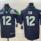 12s Seattle Seahawks Super Bowl LX Patch Game Jersey College Navy Gift