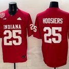 #25 Indiana Hoosiers National Champions Patch Game Jersey Red Gift