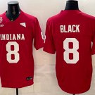 #8 Indiana Hoosiers National Champions Patch Game Jersey Red Gift