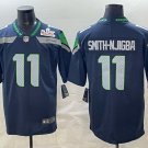 Jaxon Smith-Njigba #11 Seattle Seahawks Super Bowl LX Patch Game Jersey College Navy Gift