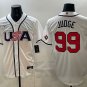 Aaron Judge #99 USA Baseball 2026 World Baseball Classic Home Stadium Jersey White