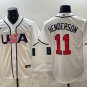 Gunnar Henderson #11 USA Baseball 2026 World Baseball Classic Home Stadium Jersey White