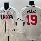 Mason Miller #19 USA Baseball 2026 World Baseball Classic Home Stadium Jersey White
