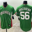 Randy Arozarena #56 Mexico Baseball 2026 World Baseball Classic Road Stadium Jersey Green