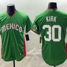 Alejandro Kirk #30 Mexico Baseball 2026 World Baseball Classic Road Stadium Jersey Green