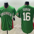 Jarren Duran #16 Mexico Baseball 2026 World Baseball Classic Road Stadium Jersey Green