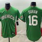 Jarren Duran #16 Mexico Baseball 2026 World Baseball Classic Road Stadium Jersey Green