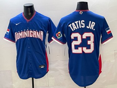 Fernando Tatis Jr. #23 Dominican Republic Baseball 2026 World Baseball Classic Road Stadium Jersey