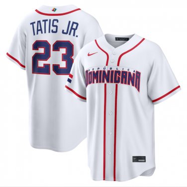 Fernando Tatis Jr. #23 Dominican Republic Baseball 2026 World Baseball Classic Home Stadium Jersey