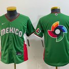 Mexico Youth Baseball 2026 World Baseball Classic Road Stadium Jersey Green