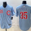 Justin Steele #35 Chicago Cubs Alternate Limited Player Jersey Light Blue