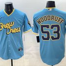 Brandon Woodruff #53 Milwaukee Brewers City Connect Replica Player Jersey Powder Blue