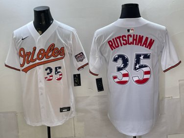 Baltimore Orioles Adley Rutschman White USA 250 Stadium Jersey