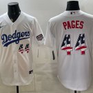 Andy Pages Los Angeles Dodgers White USA 250 Stadium Jersey