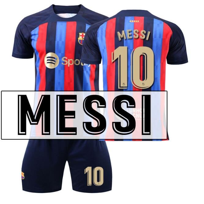 Lionel Messi #10 Barcelona 2022/23 Player Jersey With Shorts - Blue