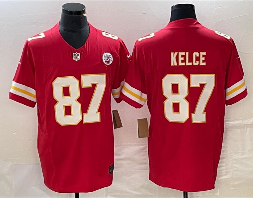 Men's Or Youth Travis Kelce #87 Chiefs Limited Jersey Red Christmas Gift