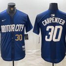Men's Kerry Carpenter #30 Detroit Tigers 2024 City Connect Limited Jersey Navy Christmas Gift