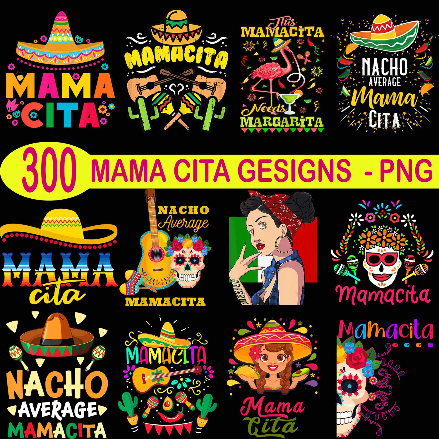 Mamacita Sublimation Design PNG, Cinco De Mayo Design PNG, Mamacita Png, Mama and Mini Png, Mama Png