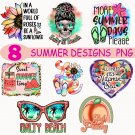 Summer sublimation bundle PNG, Beach png bundle, Summer png bundle, shirts PNG