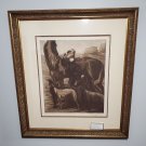 Alfredo Muller - Le Depart Pour La Chasse 1902. Color aquatint on laid paper. 1 of 4 Prints.