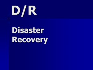 Disaster Recovery Support Contractor