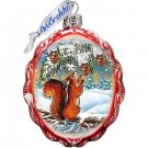 GDeBrekht 771027 Squirrel Glass Ornament