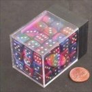 Chessex Manufacturing 26828 D6 Cube Gemini Set Of 36 Dice, 12 mm - Blue & Pu