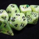 Chessex Manufacturing 27430 Vortex Bright Green With Black Numbering Dice Set Of