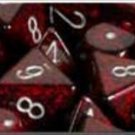 Chessex Manufacturing 25344 Silver Volcano Speckled Polyhedral Dice Set Of 7