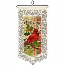 Heritage Lace WH11E-1014 Cardinal with Holly Wall Hanging