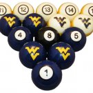 Wave7 WVUBBS100N West Virginia University Billiard Numbered Ball Set