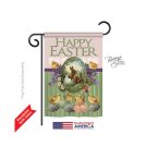 Breeze Decor 53053 Easter Bunny with Chicks 2-Sided Impression Garden Flag - 13