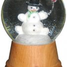 Alexander Taron 2406 Perzy Snowglobe  Medium Snowman with wooden base