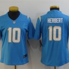 Women's Los Angeles Chargers #10 Justin Herbert Jersey Team Game Player Powder Blue Limited Football