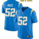 men's & youth Los Angeles Chargers #52 Khalil Mack Jersey Team Game Player Powder Blue Limited