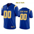 men's & youth Los Angeles Chargers #00 Personalize Custom Name Number Jersey Player Game Royal