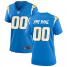 Women's Los Angeles Chargers #00 Personalize Custom Name Number Jersey Player Game Powder Blue