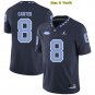 men's & youth North Carolina Tar Heels #8 Michael Carter Jersey Navy College Football